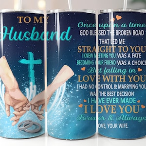 Para mi esposo y para mi esposa, paquete de 2, vaso de 20 oz, diseño digital