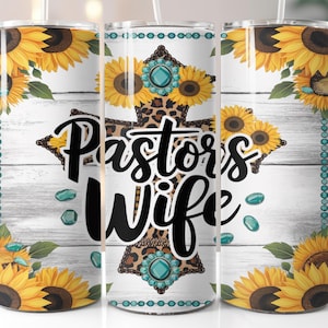 Pastors wife, 20 oz tumbler digital design