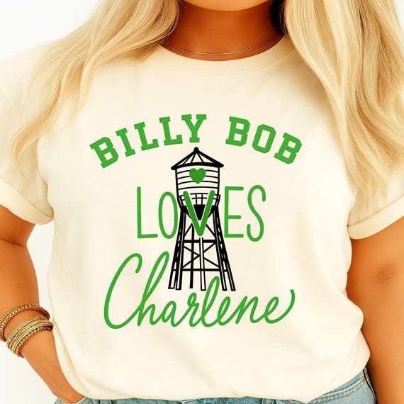 Billy Bob Loves charlene, digital shirt design, DTF shirt design, country png, sublimation png