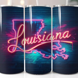 Louisiana, 20 oz tumbler digital design