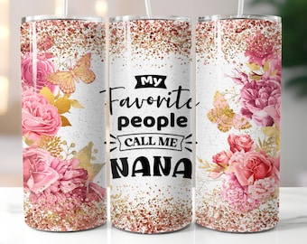 Nana, 20 oz tumbler digital design