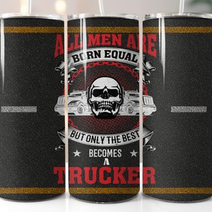 Trucker, 20 oz tumbler digital design