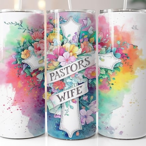 Pastors wife, 20 oz tumbler digital design