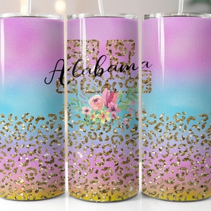 Alabama, 20 oz tumbler digital design