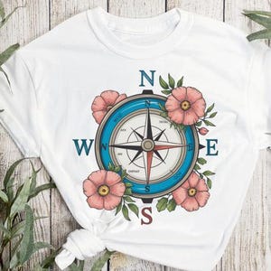 compass, digital shirt design