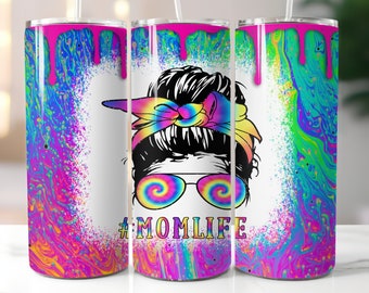 cadeau de fête des mères, vie de maman, conception numérique de gobelet de 20 oz