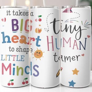 liten mänsklig tamer, lärare png, digital design av 20 oz tumbler