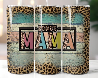 Bonus mama, diseño digital de vaso de 20 oz