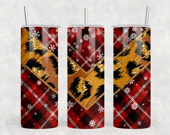 Buffalo plaid, 20 oz tumbler digital design