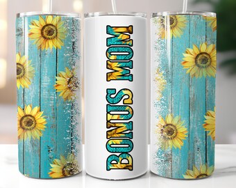 Bonus mama, diseño digital de vaso de 20 oz