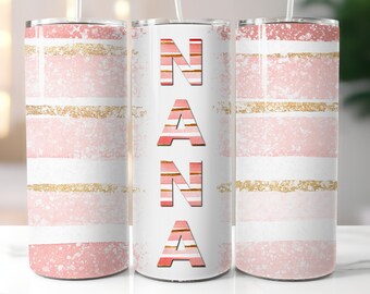 Nana, 20 oz tumbler digital design
