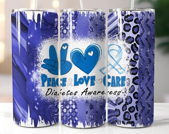 Diabetes Bewusstsein, 20 Unzen Becher digitales Design