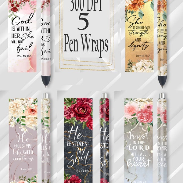 Christian, pen wrap digital bundle