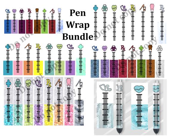 gesundheitspflege medizin, pen wrap digitales paket