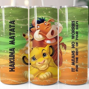 Lion cartoon, 20 oz tumbler digital design