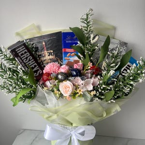 Chocolate and Bloom Book Bouquet