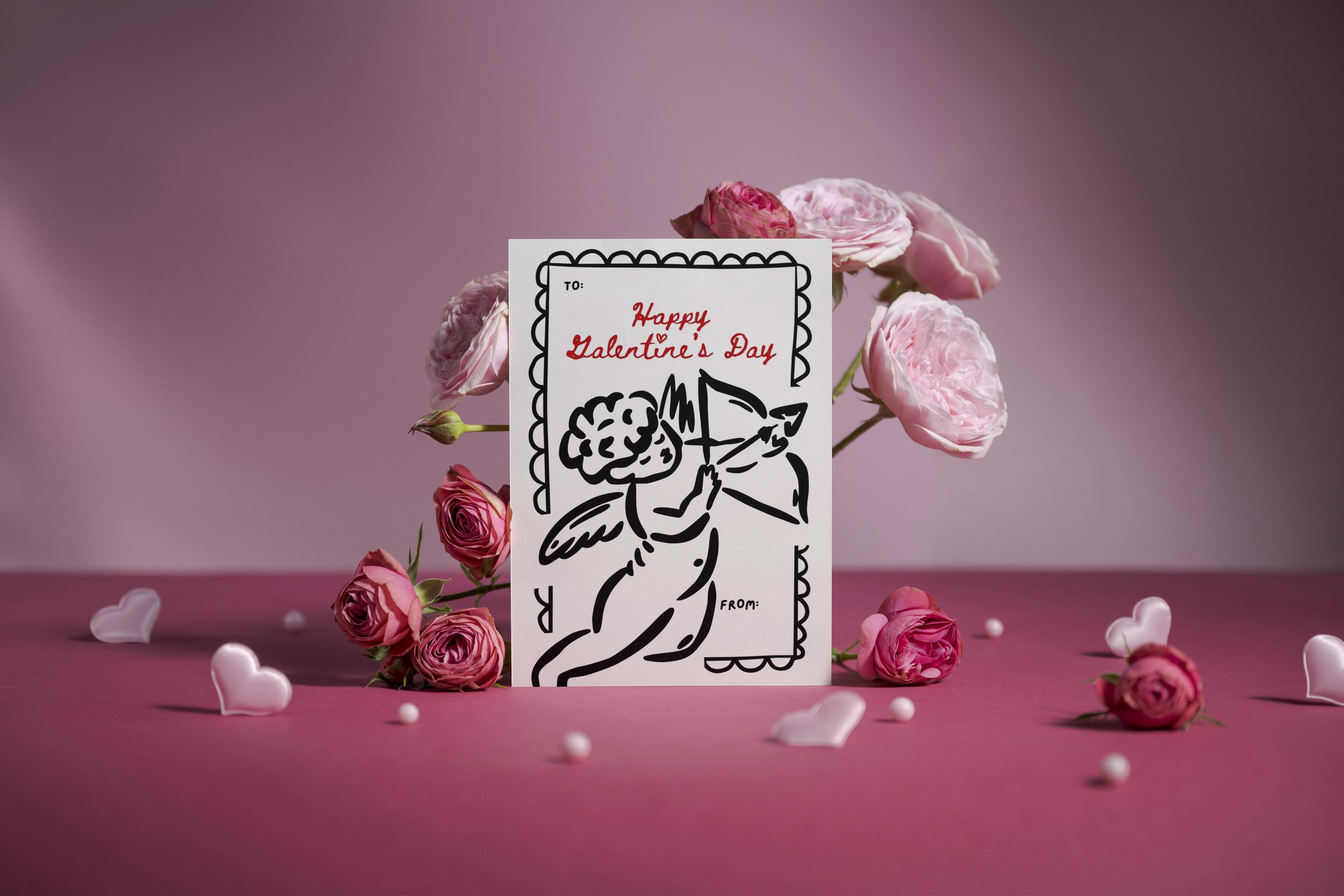 Aesthetic Galentine's Day Card Bundle | Instant Download | Printable ...