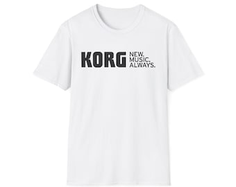 KORG - Camiseta unisex de estilo suave