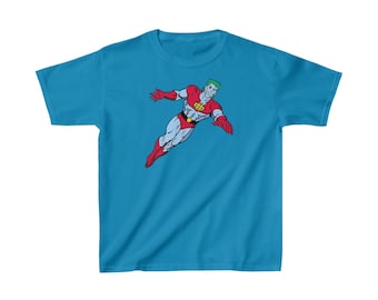 Captain Planet - T-shirt en coton épais pour enfant