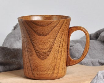 Wooden Tall Coffee Mug