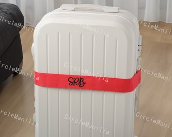 Sangle de bagage personnalisée : gardez votre valise en sécurité avec une ceinture personnalisée gravée avec votre nom ou un message, taille 180 cm x 5 cm