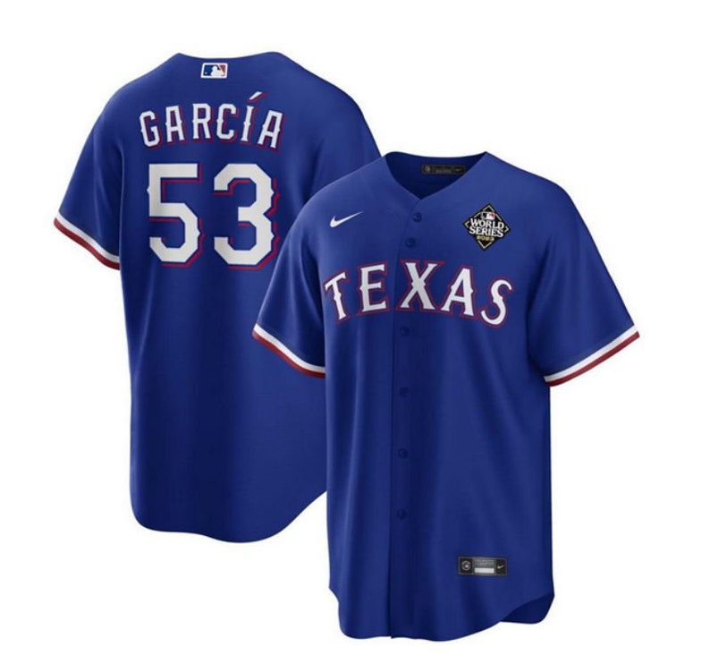 Texas Rangers World Series Jersey Etsy