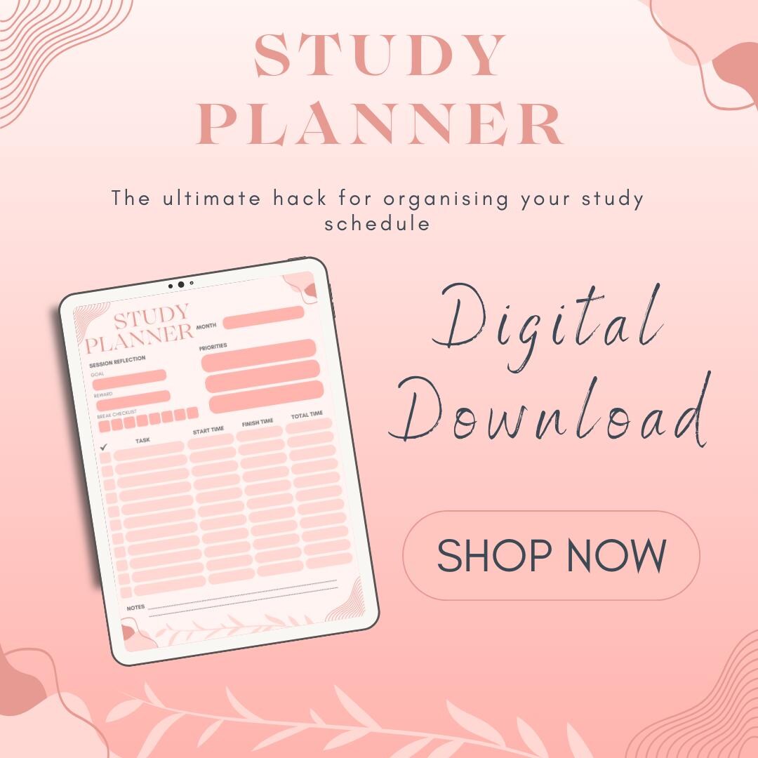 Study Planner. Digital Study Planner - Etsy