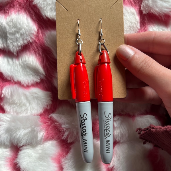 Mini Sharpie earrings