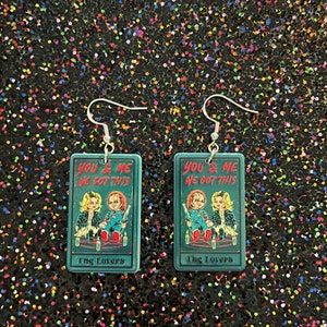 Horror Tarotkarten Ohrringe