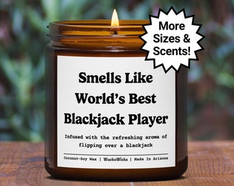 World’s Best Blackjack Player Candle, Blackjack Gifts, Blackjack Player Gift, Funny Blackjack Gift, Blackjack Gamblers
