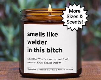 Best Welder Candle | Welder Gifts, Welding Gifts, Funny Welder Gift, Metal Worker Gift, Welder Gift, Gifts For Welder, Candle For Welder