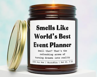 Event Planner Gift Soy Candle | Event Planner Gift, Funny Planner Gift, Event Planning Gift, Wedding Planner Gift, Party Planner Gift