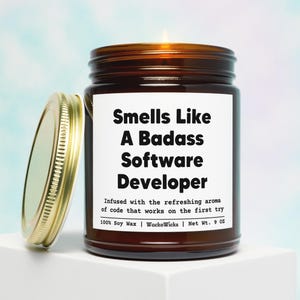 Software Developer Gift Candle | Software Developer Gifts, Gift For Software Developer Software Engineer Gifts, Coding Gifts, Coder Gift