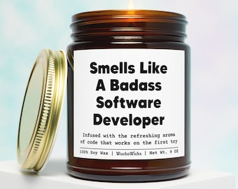 Software Developer Gift Candle | Software Developer Gifts, Gift For Software Developer Software Engineer Gifts, Coding Gifts, Coder Gift