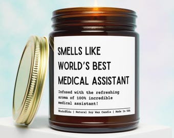 World’s Best Medical Assistant Candle, Medical Assistant, Medical Assistant Gifts, CMA Gift, Gift For MA, Clinical Assistant Gift