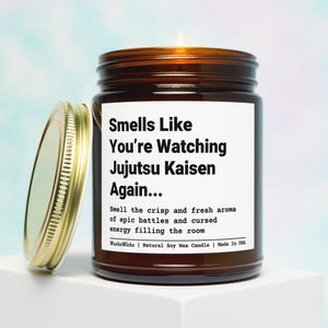 Jujutsu Kaisen Candle | Jujutsu Kaisen Merch, Gojo Satoru, Toji Fushiguro, JJK Merch, JJK Gift, Anime Merch, Anime Gifts image 1