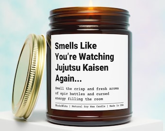 Jujutsu Kaisen Candle | Jujutsu Kaisen Merch, Gojo Satoru, Toji Fushiguro, JJK Merch, JJK Gift, Anime Merch, Anime Gifts