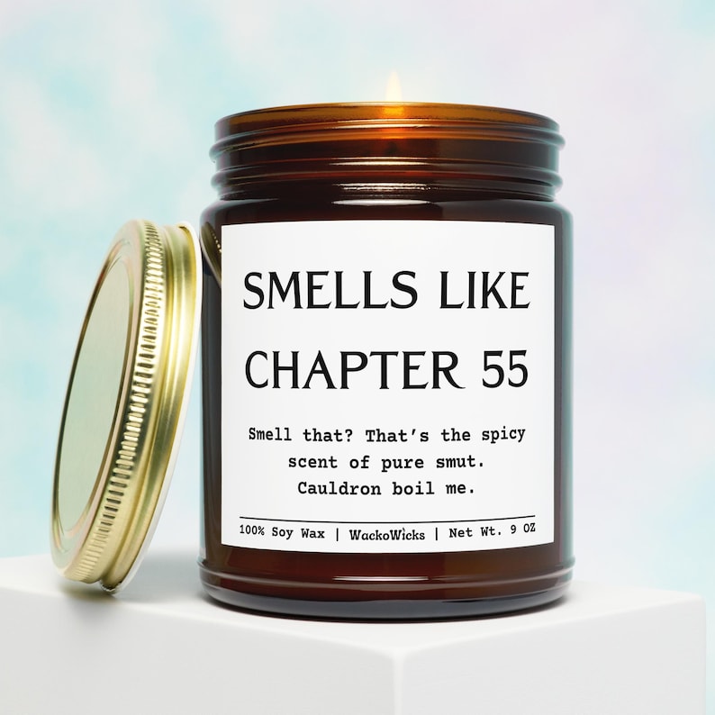Chapter 55 ACOMAF Candle, Smutty Gift, Court of Thorns, Court of Mist, ACOTAR Merch, Smutty Books, Sarah J Mass Fan, Smut Reader Gifts image 1