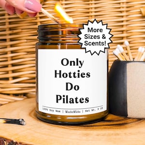 Pilates Gift, Pilates Trainer Gift, Pilates Lover Gift, Funny Pilates Gift, Pilates Instructor Gift, Pilates Candle