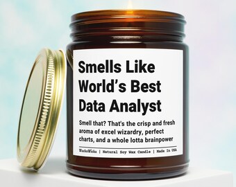 Data Analyst Gift, Funny Data Analyst, Gift For Data Analyst, Data Engineer Gift, Data Scientist Gift, Data Analyst Candle