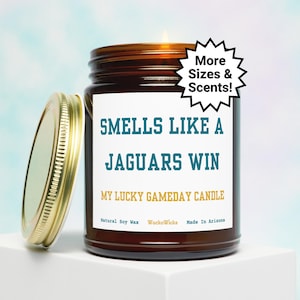 Jacksonville Jaguars Candle | Jaguars Gift, Jacksonville Jaguars, Jags Fan Gift, Jacksonville Football, NFL Football, Football Fan Gift