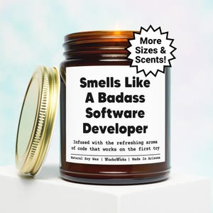 Software Developer Gift Candle | Software Developer Gifts, Gift For Software Developer Software Engineer Gifts, Coding Gifts, Coder Gift