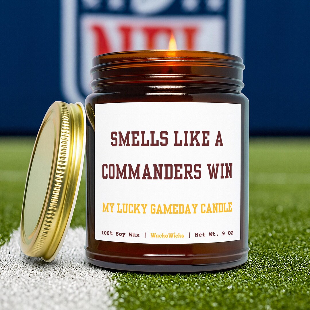 Command Candles Washington Commanders Candle | Commanders Gift, Washington Commanders ...