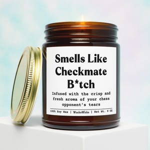 Chess Player Gift, Chess Gift, Funny Chess Gift, Gift For Chess Player, Chess Lover Gift, Grandmaster Gift, Funny Chest Gift, Chess Candle