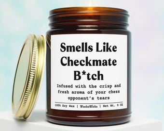 Chess Player Gift, Chess Gift, Funny Chess Gift, Gift For Chess Player, Chess Lover Gift, Grandmaster Gift, Funny Chest Gift, Chess Candle