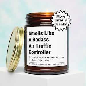 Air Traffic Controller Gift, ATC Gift, ATCS Gift, Flight Controller Gifts, ATC Graduation, Air Traffic Controller Soy Candle