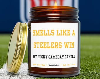 Pittsburgh Steelers Candle | Steelers Gift, Pittsburgh Steelers, Steelers Fan Gift, Steelers Nation, NFL Football, Football Fan Gift