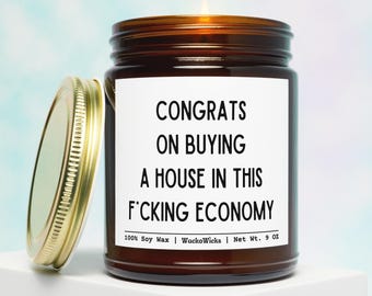 Funny Housewarming Candle | Housewarming Gift, Realtor Closing Gift, New Home Gift, Housewarming Party, Housewarming Candle, New Homeowner