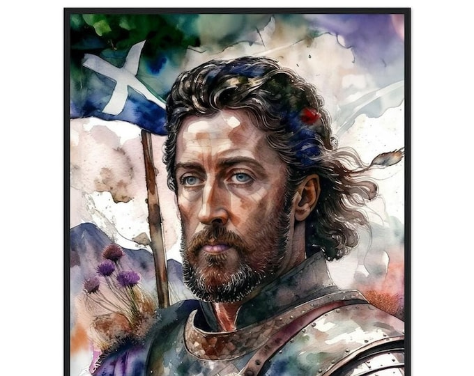 Premium Wooden Framed Poster "The Real William Wallace"