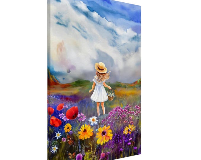 Canvas  Colors Of Scotland: Flower Girl